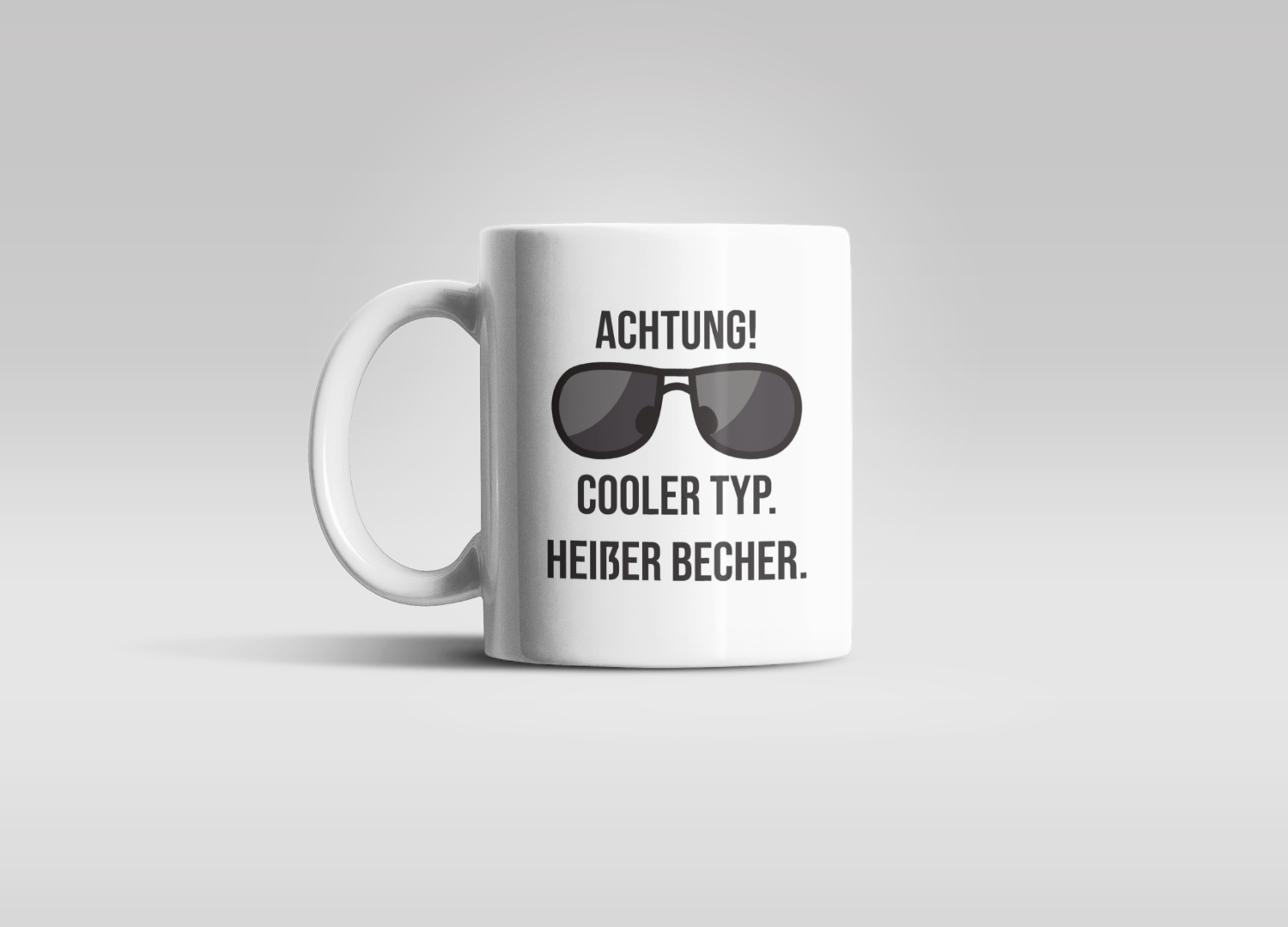 "Cooler Typ. Heißer Becher" - Kaffeetasse - Kaffeebecher, 0,33l 